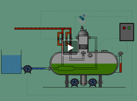 低位热力除氧器内部工作原理演示